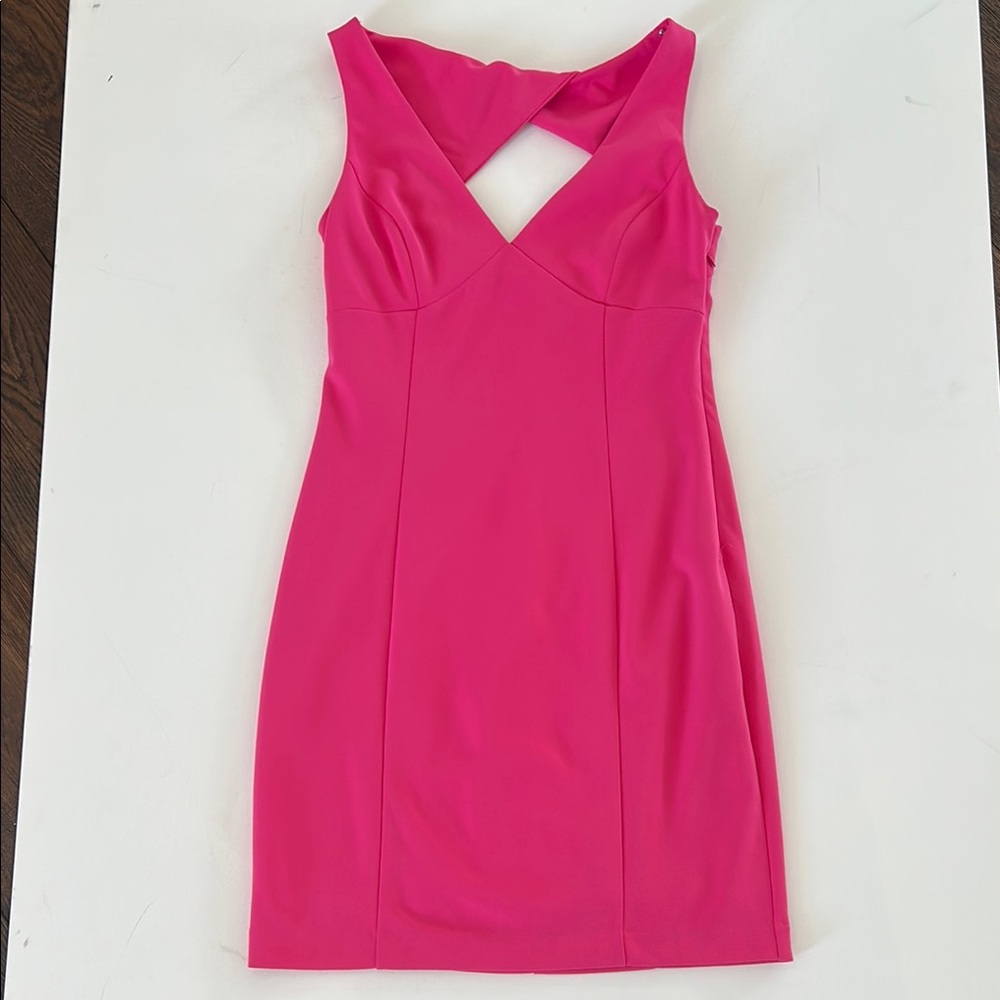 Bright Pink Sleeveless Dress -size 10